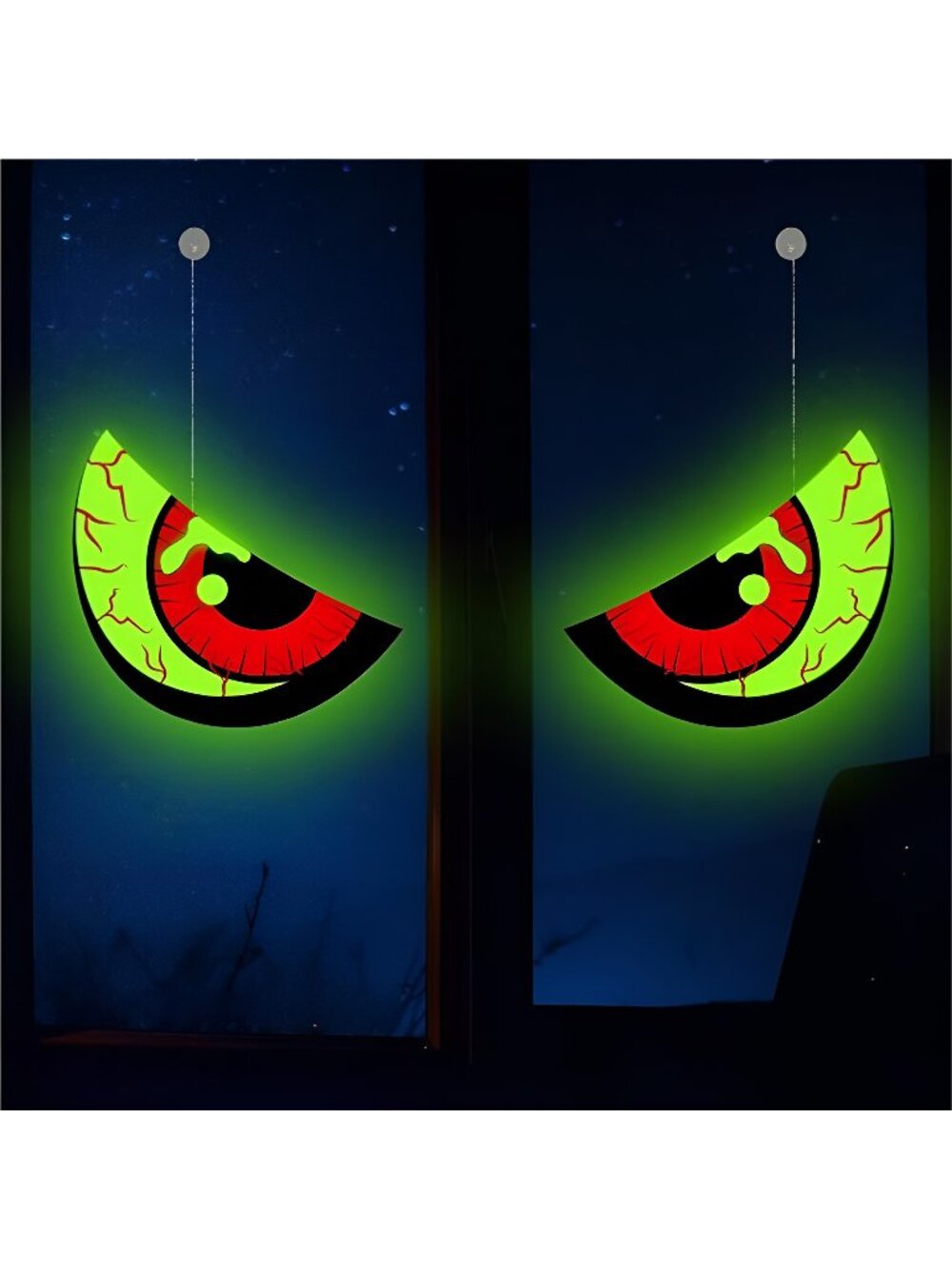 Halloween Spooky Glowing Eyes Decoration, Indoor Outdoor Glow in The Dark Eyes
